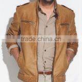 ALIKE Cheap Motorcycle Leather Jacket for Men Latest Fashion Jacket thumbnail-1