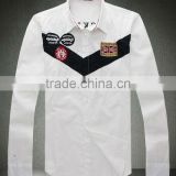 100% cotton long sleeves customize team racing shirt for men