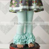 Wholesale New Style Boutique Design Kids Girls Capri Ruffle Pants Clothig thumbnail-1