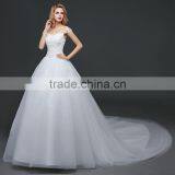 MGOO 2017 New Style Romantic Church Wedding Dress First Night Lace Ballgown Off Shoulder Bridal Vestidos thumbnail-4