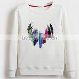 China Oem Cheaper Customized TC65/35fleece 300grm Printed Crewneck Sweatshirt With Good Quality thumbnail-1