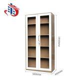 Steel Office Commercial Furniture 2 Swing Glass Door Filing Storage Cabinet thumbnail-2