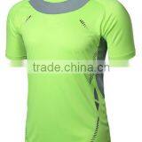 Outdoors New Arrival Mens Short Sleeve Dry Fit Running T Shirt Wholesale Polyester thumbnail-2