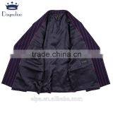 Daynoliao 2016 Double Breasted Vertical Stripe T/R Material Hot Sale Offical Men's Suits thumbnail-3