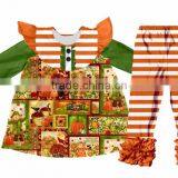 2017 Yiwu Children Clothes Fall Girls Tunic Clothing Sets Wholesale Ruffle Pants Outfit Kids Clothing Baby Clothes thumbnail-4