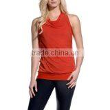 Double Layer Yoga Tank Top With A Loose And Breathable Mesh Overlay thumbnail-2