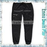 Silver Zips Established Men Lace Up Street Joggers Wholesale thumbnail-2