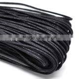 Wholesale Black Waxed Cotton Necklace Cord 2mm thumbnail-1