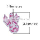 Wood Sewing Buttons Scrapbooking 2 Holes Bowknot At Random Christmas Candy Cane Pattern thumbnail-2