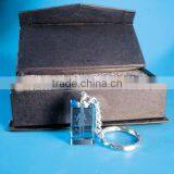 Luxury 3D Personalized Engraving Crystal Keychain thumbnail-2