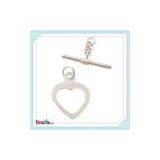 Silver Heart Shape Toggle Clasps for Necklace/jewelry thumbnail-2