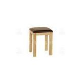 Comfortable Ash Wood Furniture Square Upholstered Stool For House