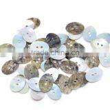 Natural Color Two Hole Natural Shell Buttons Wholesale thumbnail-2