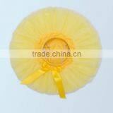 2017 New Hot Sell Summer Yellow Baby Set, Lace Baby Set ,high Quqlity , Romper With Headband With Pettiskirt From1 to 2 Years thumbnail-2