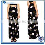 High Quality Womens Floral Print High Waisted Long Dress thumbnail-1