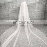 China Manufacture Wholesale Cheap Two Layers Soft Tulle Fabric Long Bridal Wedding Veil thumbnail-3