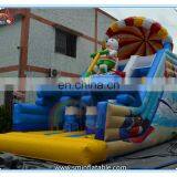 2016 Popular Design Inflatable Polar Bear Slide,inflatable Bounce Slide,bear Inflatable Double Slide