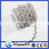 2015new Arrival Oval Shape Two Row Crystal Chain Rhinestone Trimming for Garment Accessory thumbnail-1