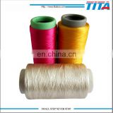 Hot sale dope dyed AA grade semi dull twist 100% polyester yarn