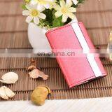 Pink Color Leather Name Cardcase thumbnail-3