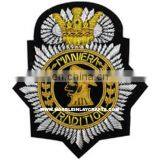 Hand Embroidered Bullion Patch / Badge Bullion Embroidery