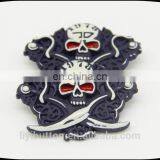 Wholesale Custom Metal Button in Garment, Circle Painted Clothing Label thumbnail-5