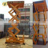 Cheap SevenLift Stationary Hydraulic Stainless Steel Goods Scissor Lift Table thumbnail-2