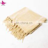 Custom Thread Knitted Super Soft Chenille Chunky Throw Blanket With Tassel For Travel thumbnail-1