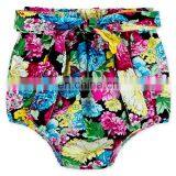 Wholesale Latest Design Sunflower Baby Girls Short Pants Bowtie Summer Girls Shorts thumbnail-6