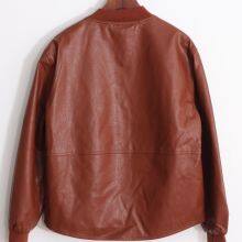 HOT SALE 2021 NEW FASHION LADIES FAUX ECO PU LEATHER LEISURE JACKET thumbnail-2