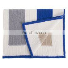 Super Soft Luxury Intarsia Knitted Cashmere Warm Baby Blanket thumbnail-1