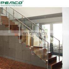 Morden Handrail Design Clear Glass Indoor ASTM Stair Stainless Steel Handrail thumbnail-4