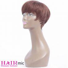 Short Red Brown Human Hair Wig With Wholesale Price thumbnail-4