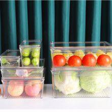 Plastic Food Storage Container Bin With Lid and Handle for Kitchen, Pantry, Cabinet, Fridge, Freezer -Organizer for Snacks, Vegetables, Pasta thumbnail-3
