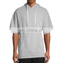 Best Selling Men Comfortable Half Sleeves Hoodies Collection Customized Design In Different Colors Available In Cheap Prices thumbnail-5