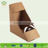 Paper Triangle Sandwich Box For Packaging/cardboard Sandwich Box