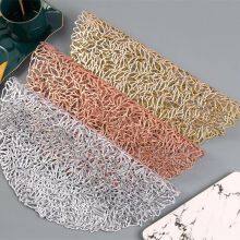 Natural Wood Print Decorative Insulation PVC Placemats for Banquets thumbnail-5