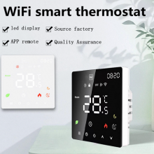 New Intelligent Graffiti WIFI Electric Ground Heating Temperature Controller Gas Wall Mounted Stove with Linkage Water Ground Heating Temperature Controller Switch