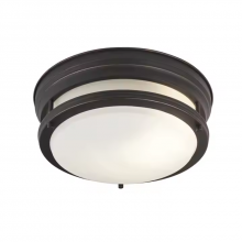 Vintage Round Ceiling Light Farmhouse Ceiling Fixture With Seeded Glass Cover Suitable for Bedroom Living Room Lighting thumbnail-3