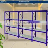 High Gloss Metal Furniture Double Side Storage Rack 4 Tier Iron Shelf Quality Choice thumbnail-5
