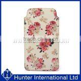 Flower Genuine Leather Clasp For 6G Pull Up Pouch