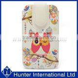 Print Genuine PU Leather For Note4 Pull Up Pouch