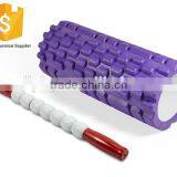 Hollow EVA foam rollers, muscle masage foam roller, massage stick, grid foam roller