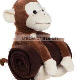 2015 Plush Baby Monkey Blanket/fleece Blanket Monkey/monkey Fleece Blanket thumbnail-2