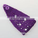 Wholesale Rhinestone Girl Hairband Headwrap Wool Knit Crochet Fashion Women Headband thumbnail-2