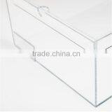 Clear Drop Front Acrylic Shoe Box Display With Lid thumbnail-3