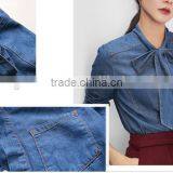 Newest Jean Shirt Floral Jean Tops Jean Summer Shirts thumbnail-6