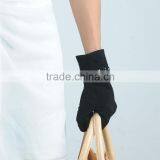 acrylic lined suede fashion gloves with stones for women