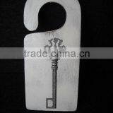 Home Decorative Key Printing Wood Door Knob Hanger