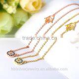 2017 Latest 925 Sterling Silver Jewelry Necklace With Gold Plating thumbnail-1